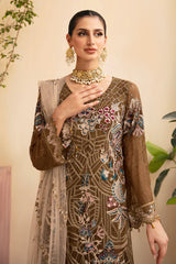 Ramsha Embroidered Chiffon 3 Piece Unstitched / Stitched