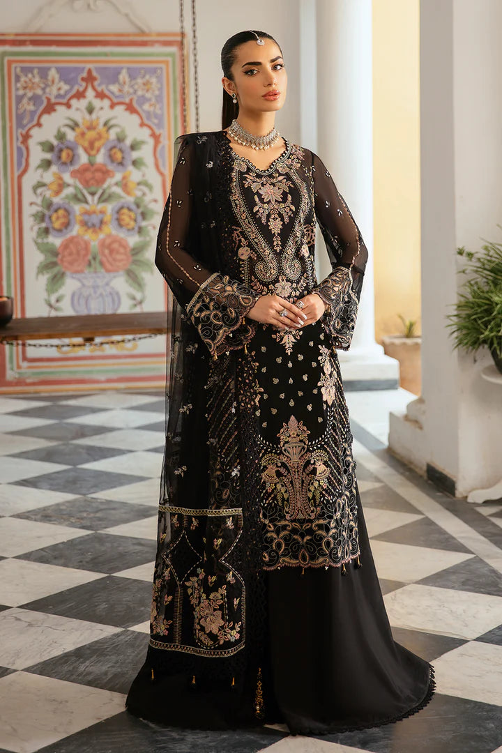 Ramsha Embroidered Chiffon 3 Piece Unstitched / Stitched