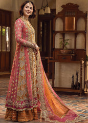 Crimson Luxury Organza Dress Embroidered 3 Piece Unstitched