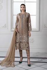 Maria B Luxury Lawn Chikan kari Embroidery 3 Piece Unstitched