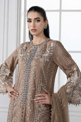 Maria B Luxury Lawn Chikan kari Embroidery 3 Piece Unstitched