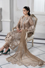 Maria B Luxury Lawn Chikan kari Embroidery 3 Piece Unstitched