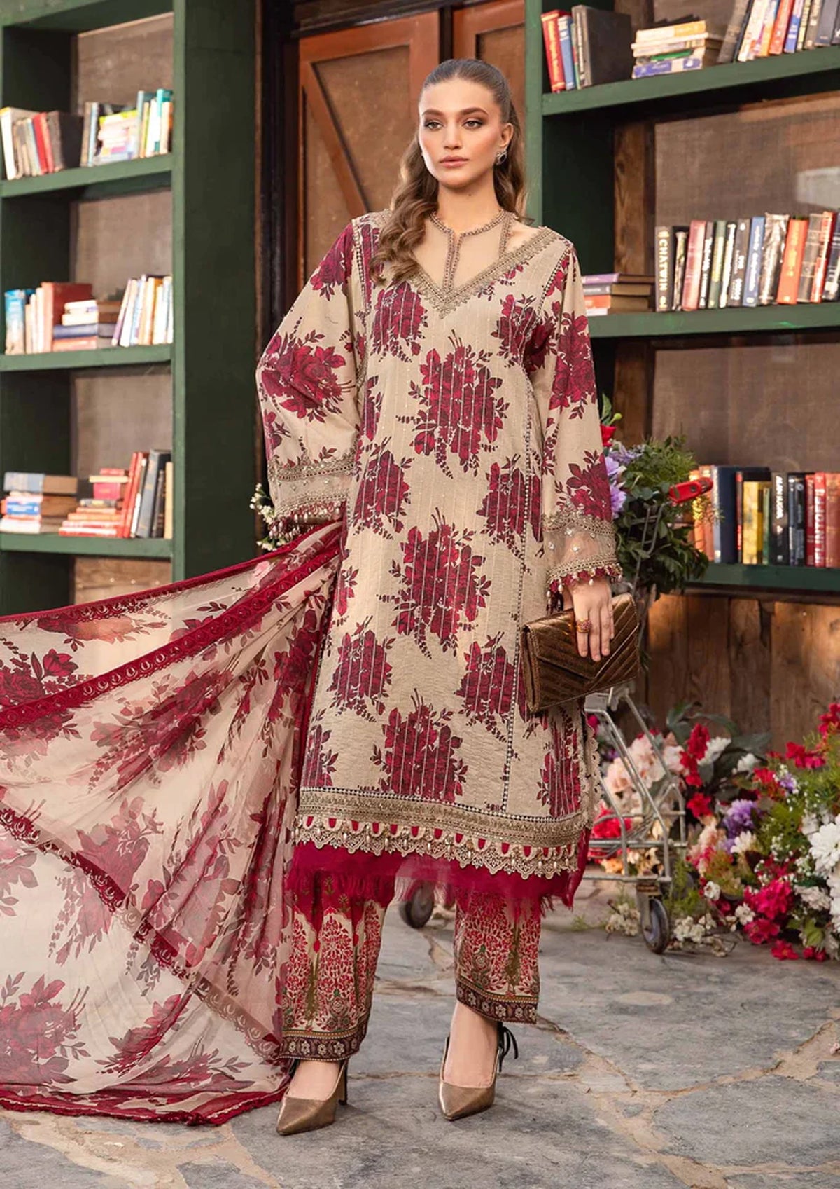 Maria B Lawn 3 piece Unstitched