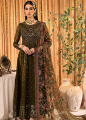 Mehfil-e-Uroos By Alizeh Fashion Embroidered Chiffon 3 Piece Unstitched
