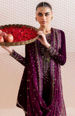 Jazmin Embroidered Chandni Velvet Collection 3 piece Unstitched