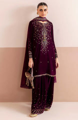 Jazmin Embroidered Chandni Velvet Collection 3 piece Unstitched