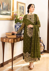 Asim Jofa Luxury Chiffon Embroidered 3 Piece Unstitched