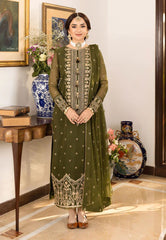 Asim Jofa Luxury Chiffon Embroidered 3 Piece Unstitched