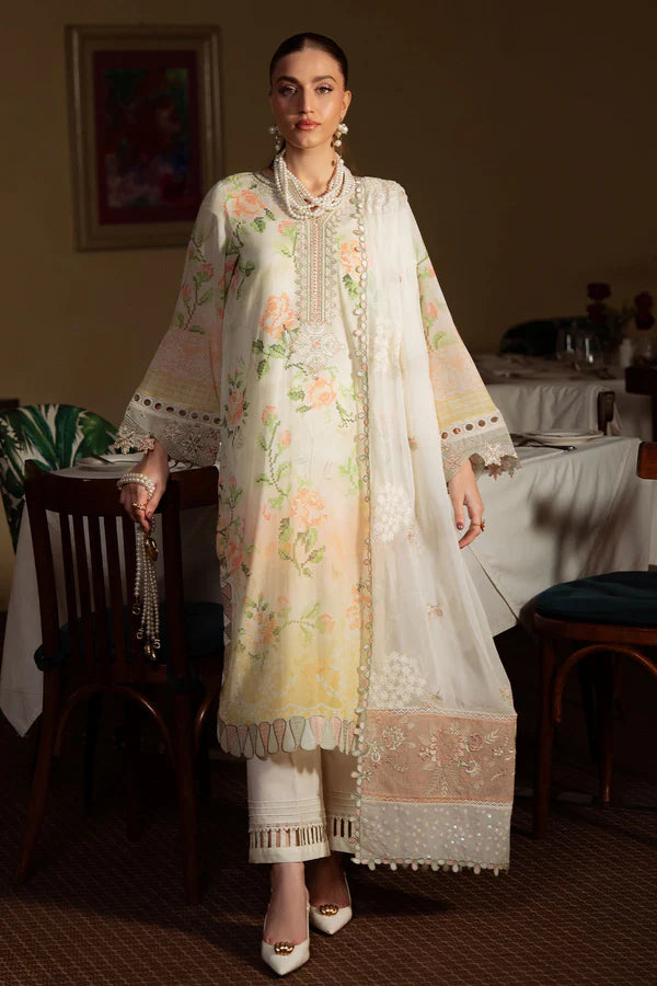 Nureh Printed Lawn Collection 3 piece Unstitched / Stitched