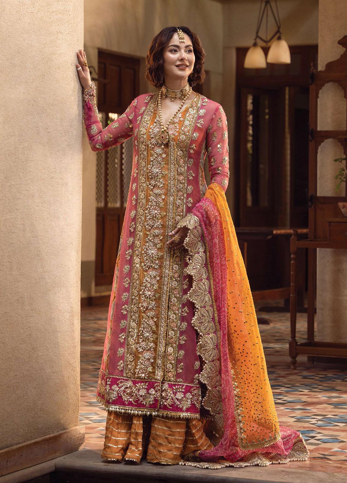 Crimson Luxury Organza Dress Embroidered 3 Piece Unstitched
