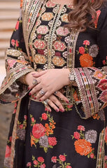 Aneela's Luxury Silk Emb Collection Digital Printed 3 Piece Unstitched