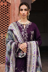 Nureh Luxury Lawn Embroidered 3 piece Unstitched / Stitched
