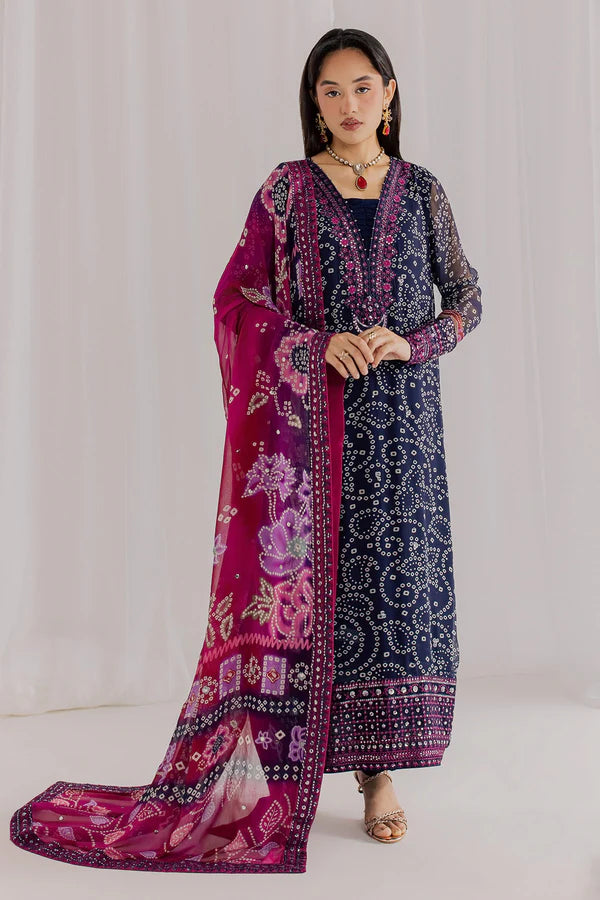 Nureh Luxury Lawn Emb Collection 3Piece Unstitched / Stitched