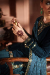 Iznik Heavy Embroidered Velvet 3 Piece Unstitched