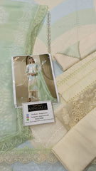 Maria B Luxury Lawn Chikan kari Embroidered 3 Piece Unstitched / Stitched