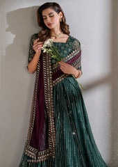 Iznik Global Exquisite Formal Wear Net Collection 3 Piece Unstitched