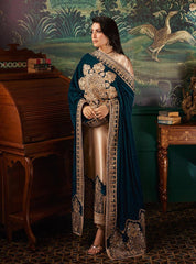 Zainab Chottani Heavy Embroidered Velvet 3 Piece Unstitched