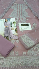 Asim Jofa Jhilmil Purple Chiffon Collection 3 piece Unstitched