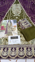 Adan Libas Luxury Chiffon Embroidered Collection 3piece Unstitched