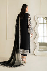 Baroque Embroidered Luxury Chiffon 3 Piece Unstitched / Stitched