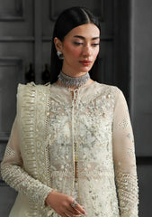 Qalamkar Hand Work Organza Embroidered 3 Piece Unstitched / Stitched