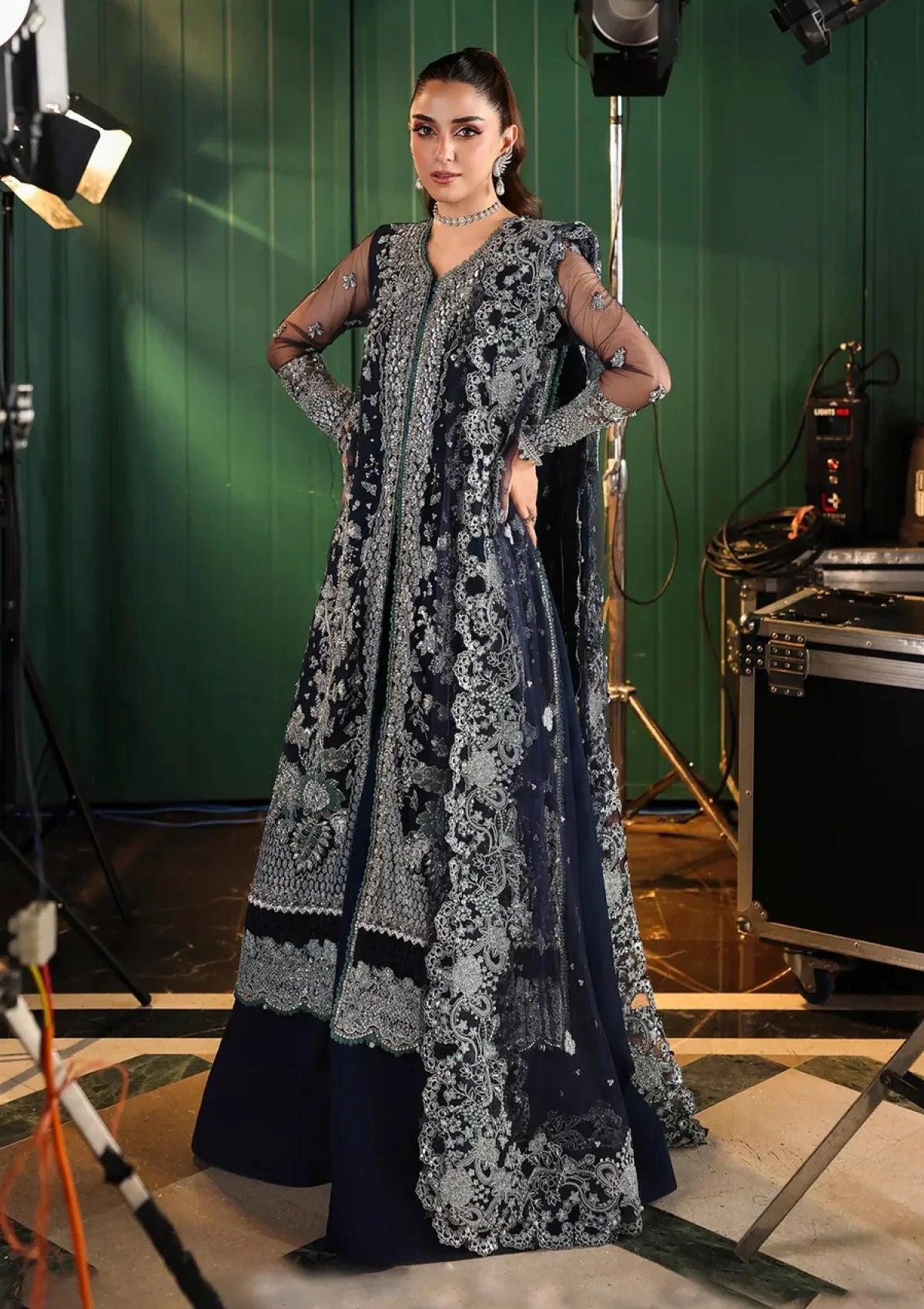 Elaf Net Wedding Collection 3 Piece Unstitched / Stitched