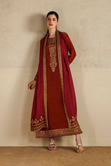 Iznik Kaftan Silk Collection Embroidered 3piece Unstitched / Stitched