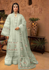 Khadija Sheikh Luxury Lawn Embroidered 3 Piece Unstitched / Stitched