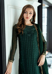 Azure Ensembles Chiffon Collection 3 piece Unstitched