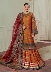 Baroque Luxury Pure Khaddi Net Embroidered 3 Piece Unstitched