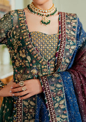 Baroque Luxury Chiffon Embroidered Dress 3 Piece Unstitched