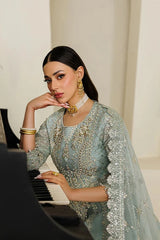 Alizeh Chiffon Embroidered & Hand Embellished 3 piece Unsitched / Stitched