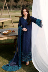 Azure luxury Chiffon Embroidered 3 Piece Unstitched / Stitched