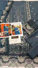 Akbar Aslam Lawn Chikan kari Embroidered 3 Piece Unstitched / Stitched