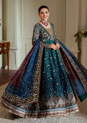 Baroque Luxury Chiffon Embroidered Dress 3 Piece Unstitched