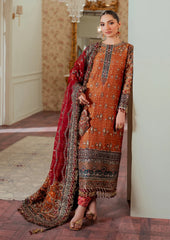 Baroque Luxury Pure Khaddi Net Embroidered 3 Piece Unstitched