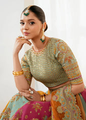 Baroque Chantelle Luxury Silk Maxi Embroidered 3 Piece Unstitched