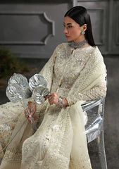 Qalamkar Hand Work Organza Embroidered 3 Piece Unstitched / Stitched