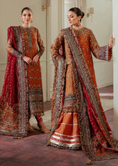 Baroque Luxury Pure Khaddi Net Embroidered 3 Piece Unstitched