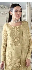 Gulaal Wedding Collection Embroidered Net Dress Hand Work 3 Piece Unstitched