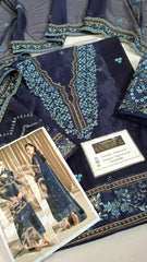 Azure luxury Chiffon Embroidered 3 Piece Unstitched / Stitched
