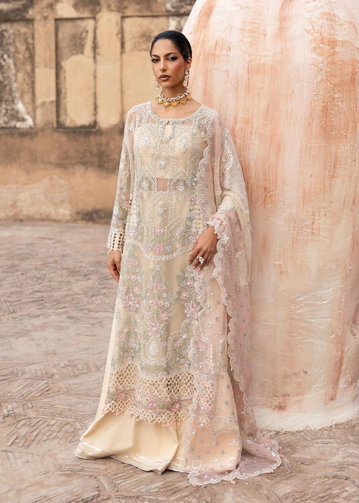 Sardinia Embroidery Luxury Chiffon 3 Piece Unstitched / Stitched