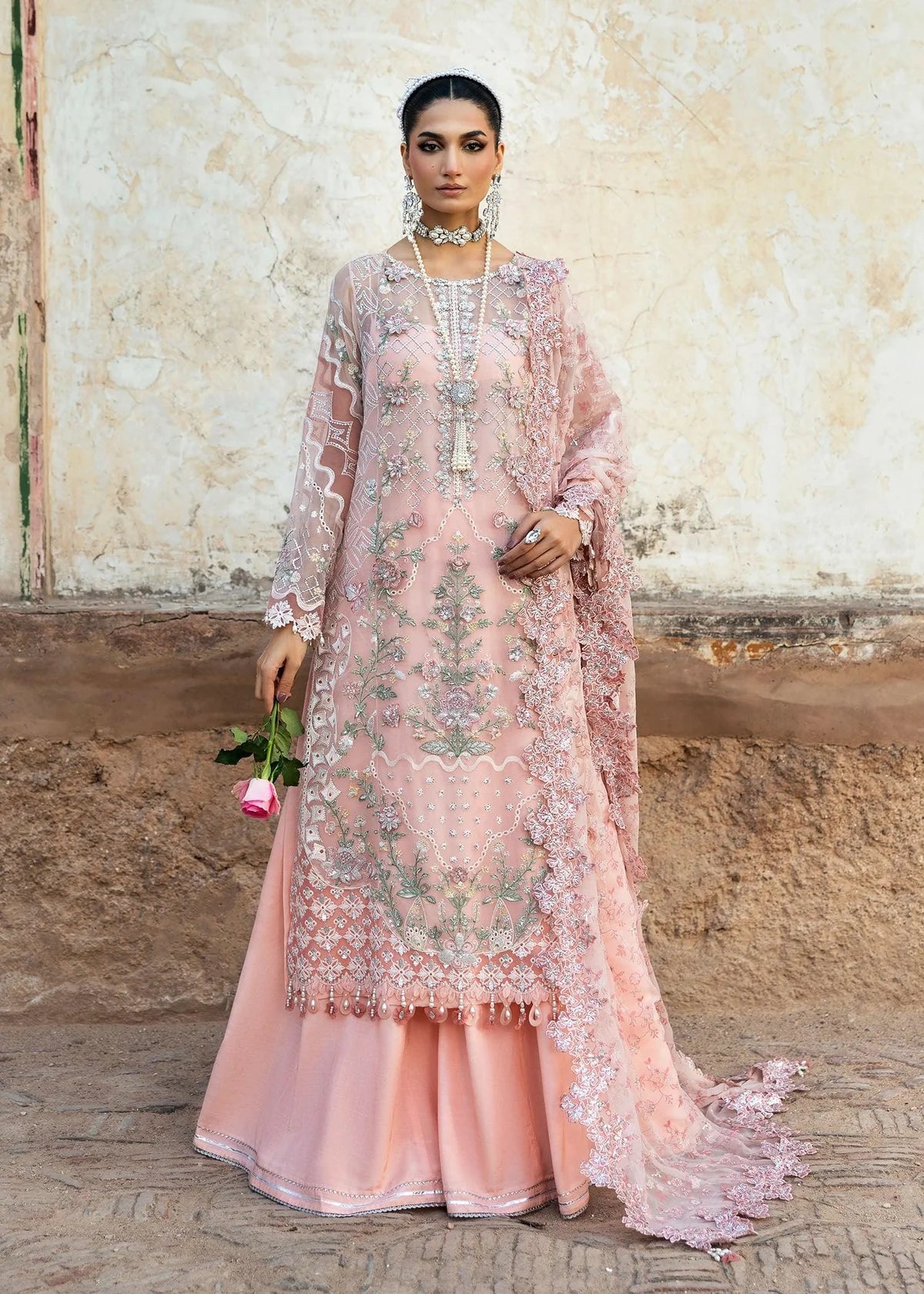 Sardinia Embroidery Luxury Chiffon 3 Piece Unstitched / Stitched