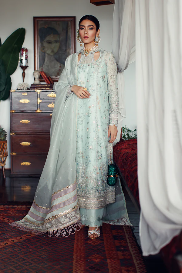 Suffuse Formal Collection Embroidery Dress organza 3Piece Unstitched
