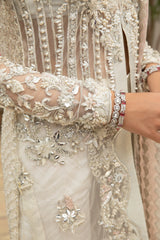 Maryam Hussain Luxury Net Embroidered 3 Piece Unstitched