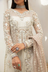 Maryam Hussain Luxury Net Embroidered 3 Piece Unstitched