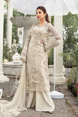 Mariaa B Luxury Chiffon Embroidered Collection 3 Piece Unstitched / Stitched