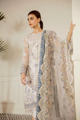 Baroque Embroidered Chiffon 3 Piece Unstitched / Stitched