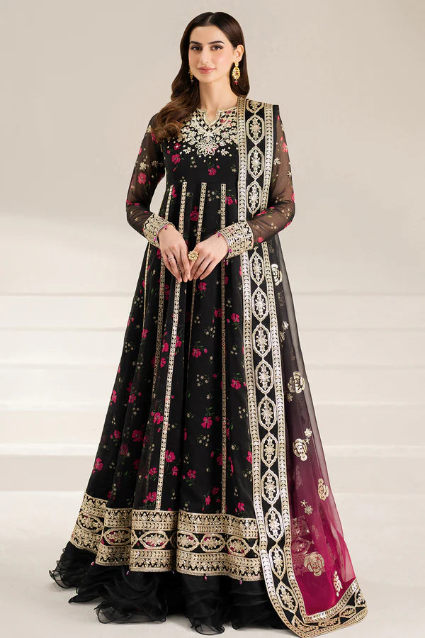 Farasha Luxe Embroidered Chiffon 3 Piece Unstitched