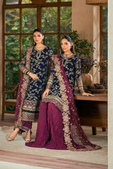 Xenia Formals Niran Embroidered Chiffon 3 piece Unstitched